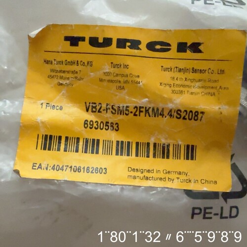 TURCK三通连接器VB2-FSM5-2FKM4.4/