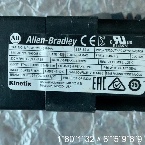 MPL-A1520U-EJ74AA，AB电机，，