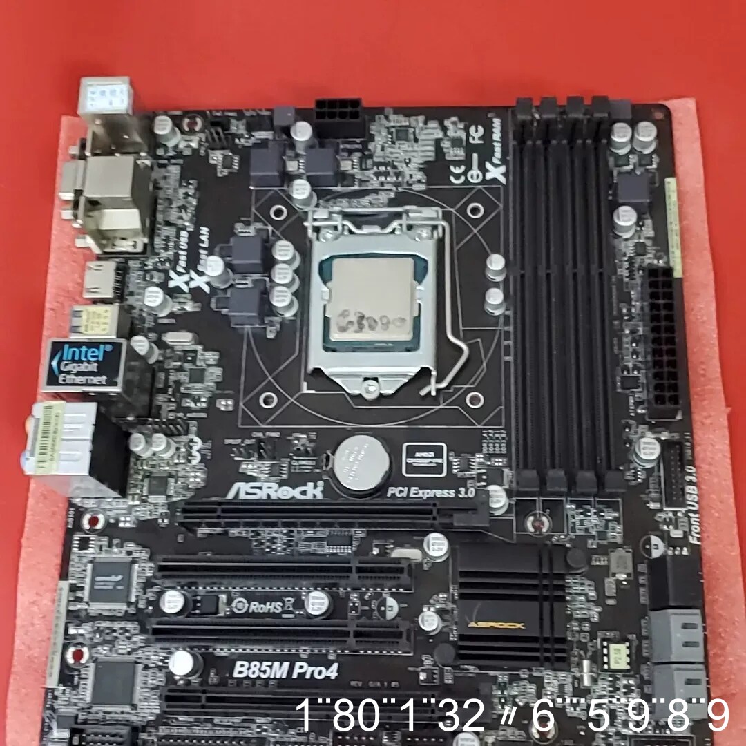 华擎主板B85M PRO4测试完好有挡板图片