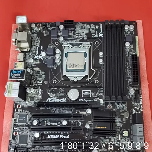 华擎主板B85M PRO4测试完好有挡板