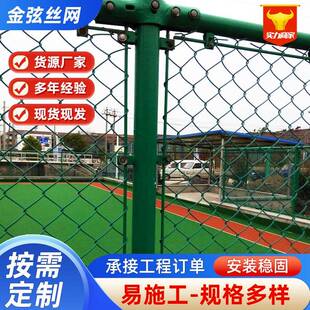 式 厂家可定制球场围网足球场操场篮球场围网勾花网组装 体围栏网
