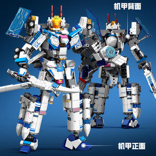 森203372巡天探索者变形机器人机甲战神组装模型孩益智玩具