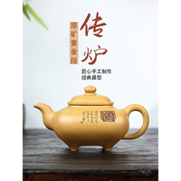 宜兴紫砂壶名家茶具董磊纯全手工壶家用泡茶壶原矿黄金段泥传炉壶