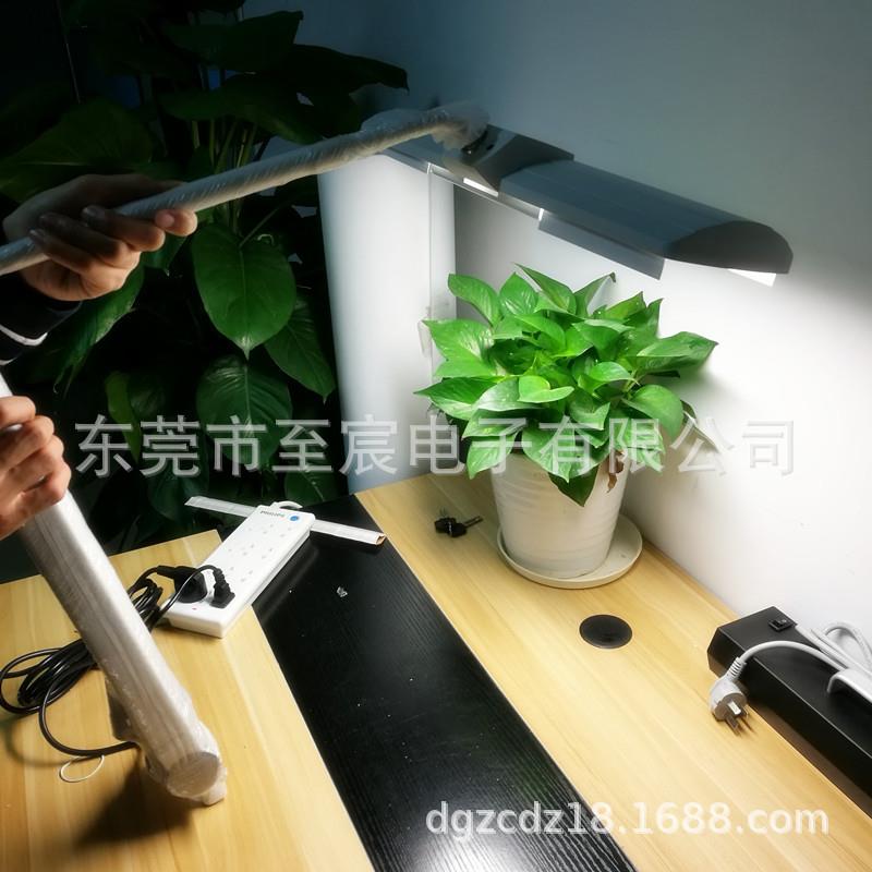 现货利华达技工台灯MT-213夹式配三基色荧光灯36W4000K中性黄光图片