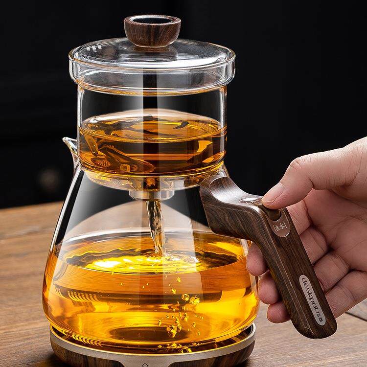 顶壶新款磁吸飘逸杯泡茶壶一键过滤茶水分离办公泡茶神器懒人套装
