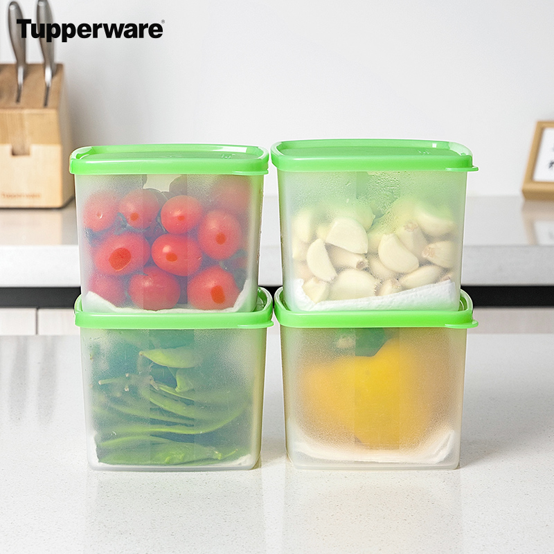 特百惠正品保鲜盒食品级pp材质安全耐用塑料水果密封便当盒辅食盒