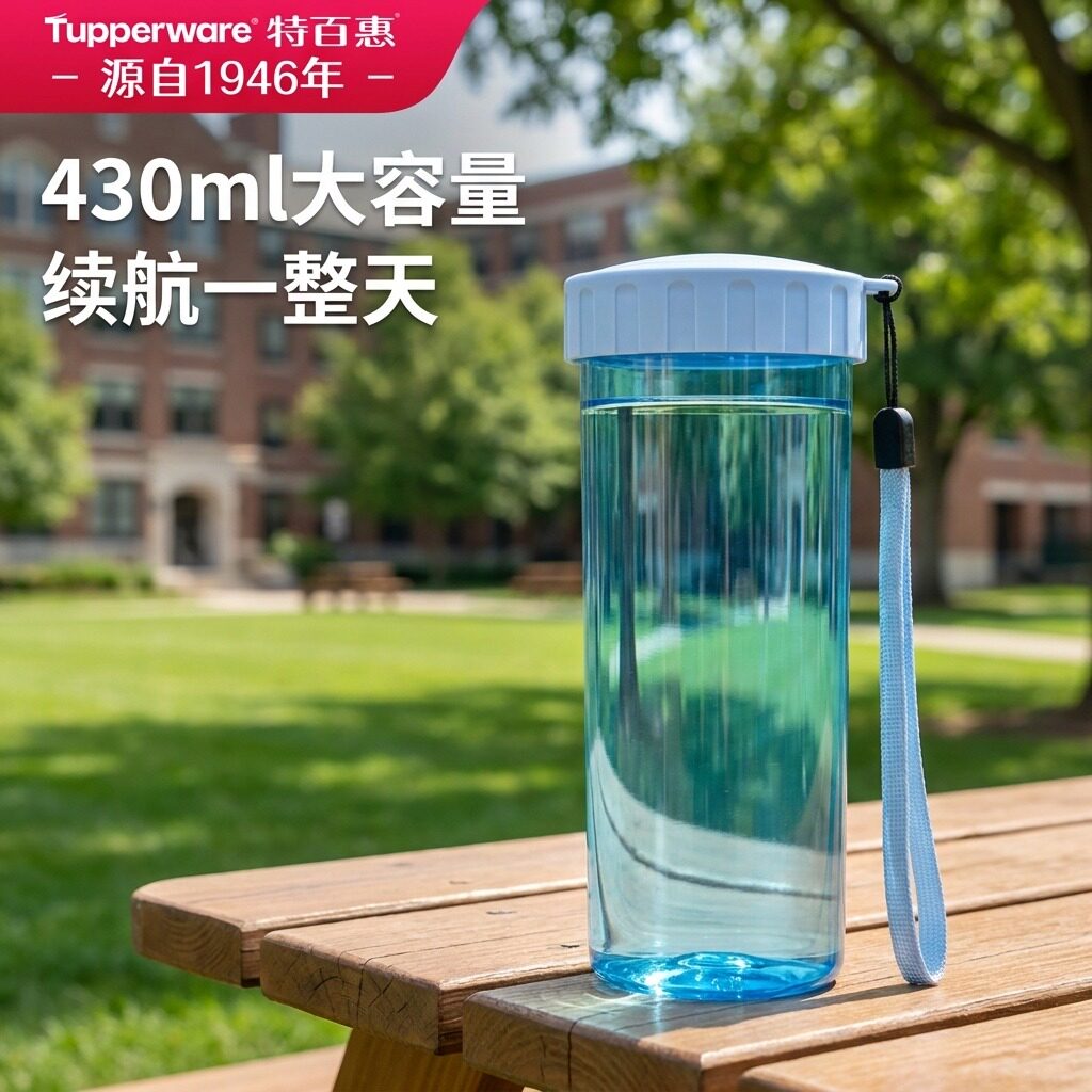 特百惠莹彩水杯430ml高颜值