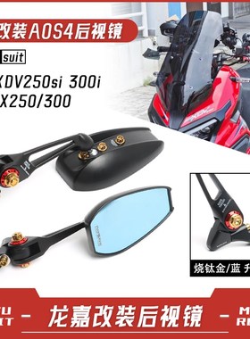 适用龙嘉XcDV250si 300i VMAX250/300改装后视镜AOS4反光镜倒车镜