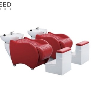 厂家理发店玻k璃钢洗头床 美容美发用品