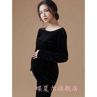 孕妈咪大肚艺术照孕妇照衣服 摄影拍照影楼孕妇装 新款 孕妇写真服装