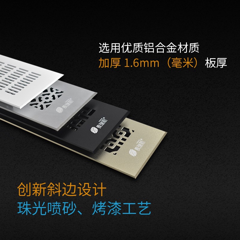 榻榻米冰箱透气网长方形衣柜透气孔鞋柜橱柜透气网通风孔风口盖