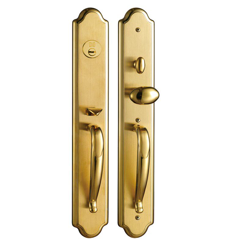 不锈钢304静音C级全铜锁芯家用通用型豪华别墅美式防盗机械大门锁