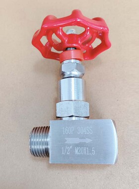 不锈钢内外丝螺纹压力表截止阀J21W-160PM20*1.5针型阀压力表阀