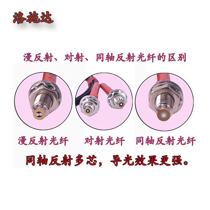 frs410光纤放大器传感器漫反射感应探头5条Km6同轴RS310R610