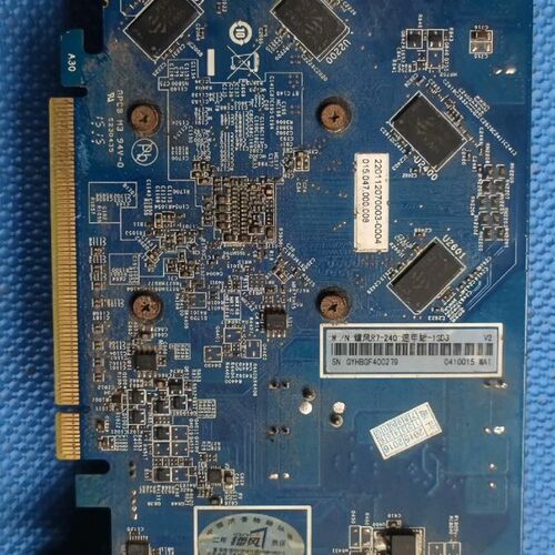 镭风R7240显卡 1GD3 低功耗,全接口,功能正常 实物