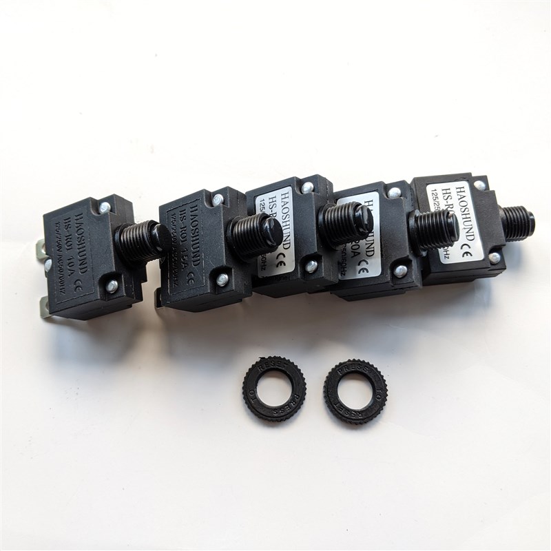 优质HS-R01 HAOSHUND电源过载保护器过流小开关5A10A15A20A25A