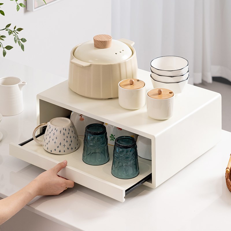 台面餐边柜调料收纳架子微波炉家用厨房置物架P咖啡机茶包胶囊水