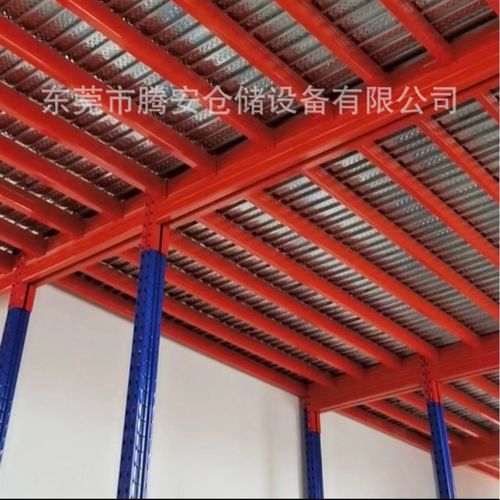 腾安搭建阁楼钢结构平台货架 仓库二层隔层重型仓储货架搭建