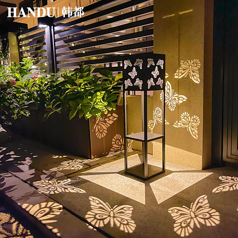 太阳能光影草坪灯户外灯庭院灯防水蝴蝶氛围灯别墅U花园露台装饰