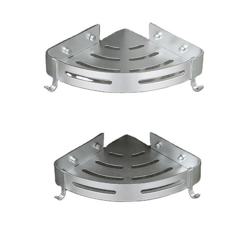 免打孔三角架卫生间转角置物架浴室太R空铝三角篮新款