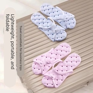 折叠拖鞋 可携式 出差旅行游泳女酒店轻便防滑男旅游 下单立减30