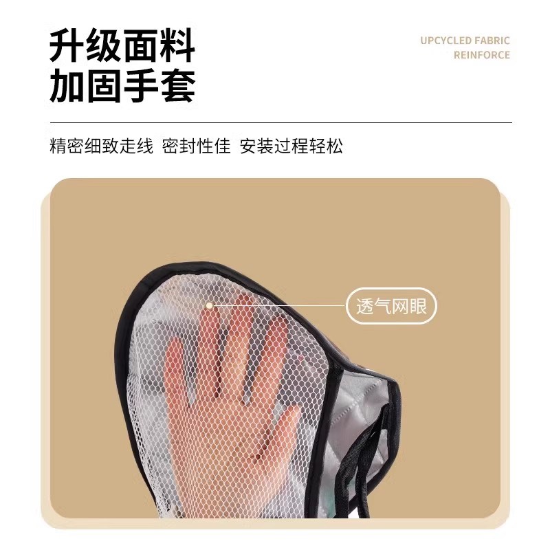 电动车挡风被夏季遮阳摩托车四季通用夏天L薄款防风防晒防雨罩防