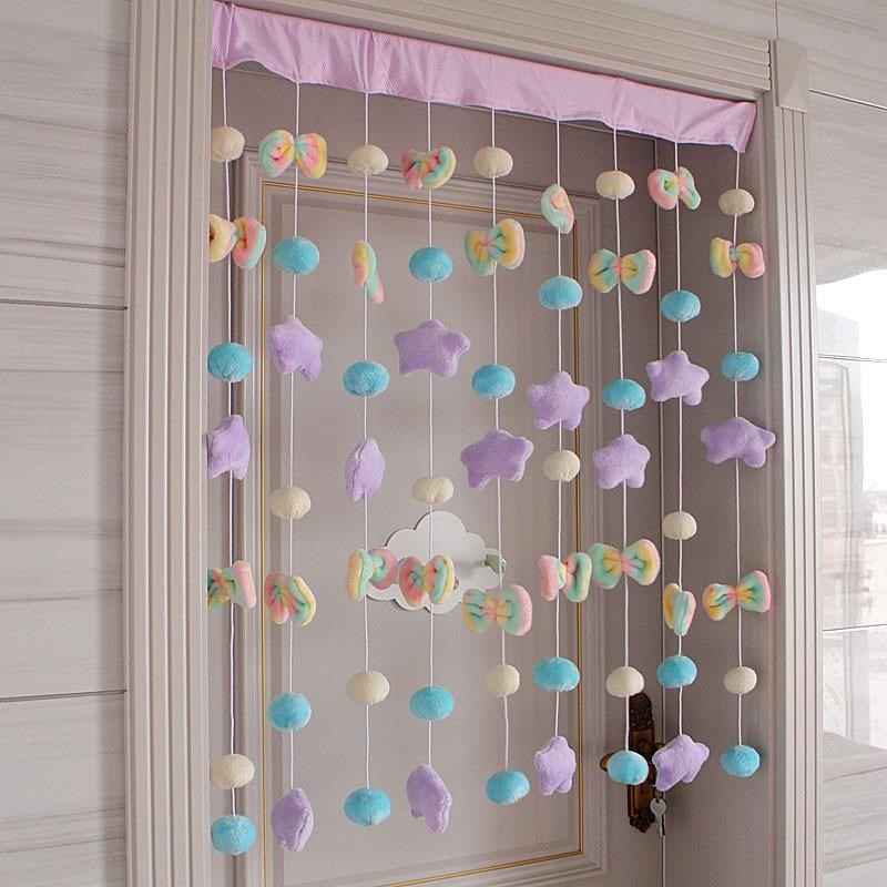 卡通门帘b珠帘卧室可爱门帘吊饰儿童网红空中吊饰卧室门口装饰隔