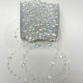 幻彩8 3mm满天星鱼线珍珠链条diy水母灯串珠链条发饰材料手工珠链