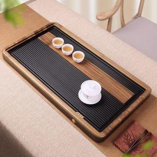 家用干泡茶台高端实木简约茶具 北美胡桃木茶盘德国电木商用新中式