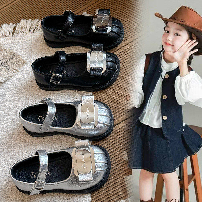 真皮女童小皮鞋2026春秋新款时尚玛丽珍公主鞋洋气小女孩演出单鞋