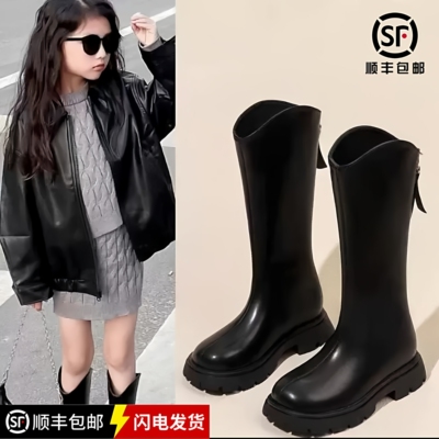 真皮女童马丁靴冬季新款
