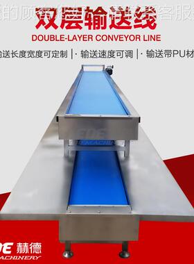 厂家现货肉制送品输送带 食品包装拣输带 分米MVW花提爆升输送机