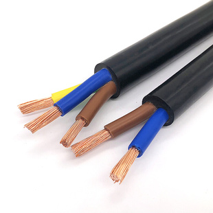 金龙羽电缆线RVV2芯3芯4芯5芯1.5 6平方国标纯铜芯护套电线 2.5