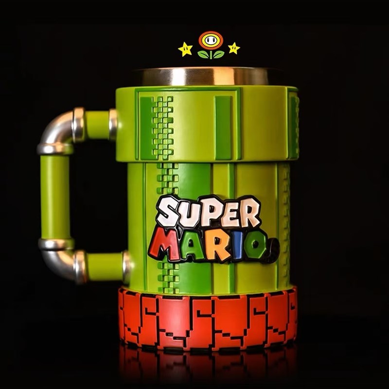 全款现货PSD STUDIO干杯系列超级水管工M杯GK手办马里奥不锈钢杯