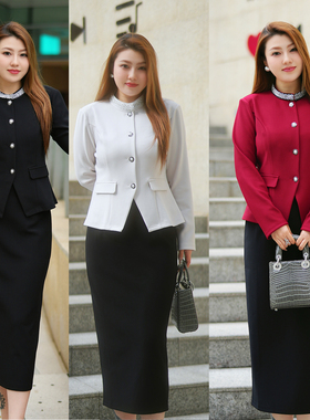 XYD71412/XYD71348贵气感精致大女主优雅风大码上衣半身裙两件套