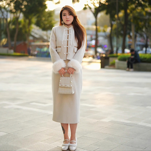 女套装 国风显瘦百搭气质温婉上衣大码 XY7499熙芸秋冬新款 XY7498