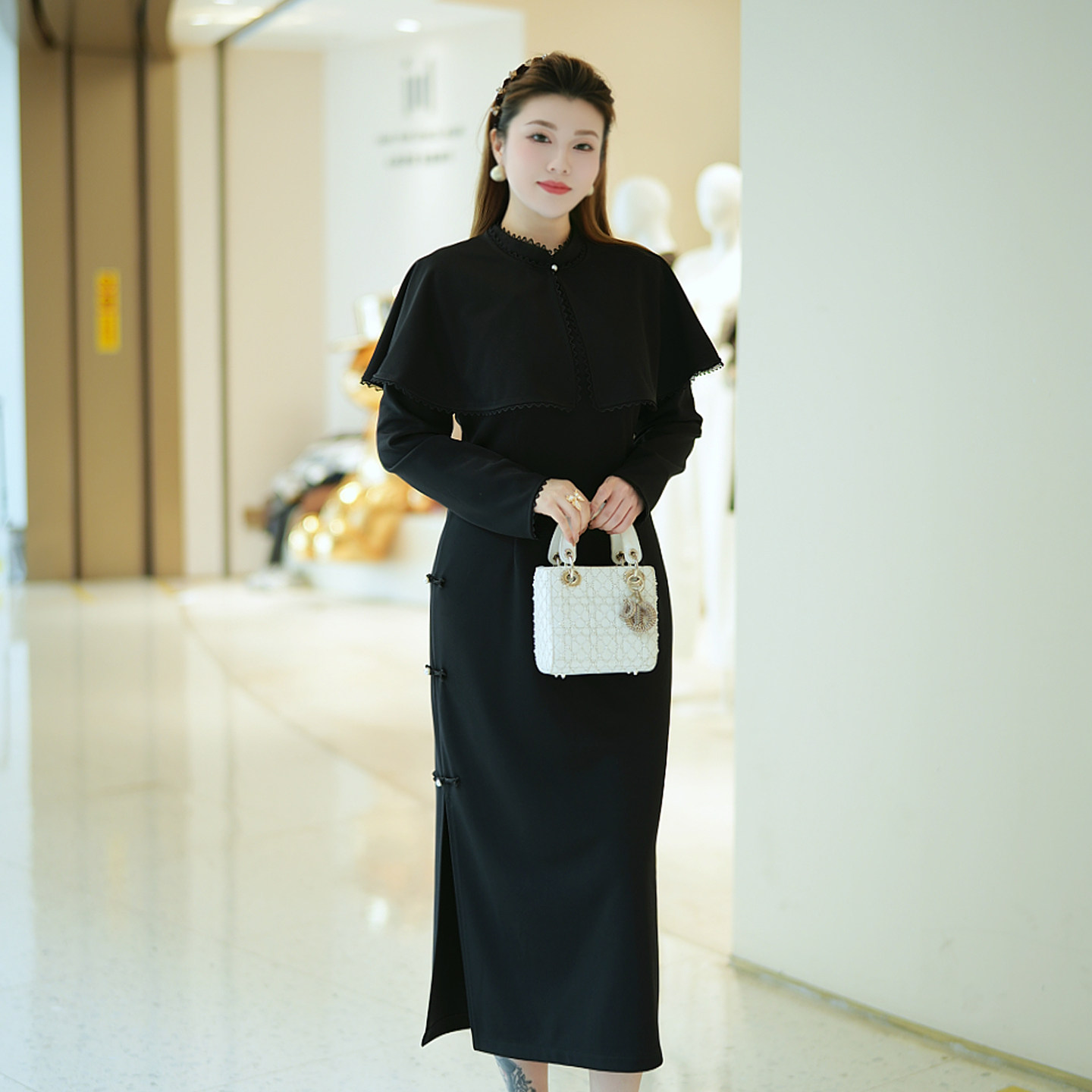 【仅披肩】XYD71723旗袍披肩大码女装中式新品百搭时尚复古洋气薄