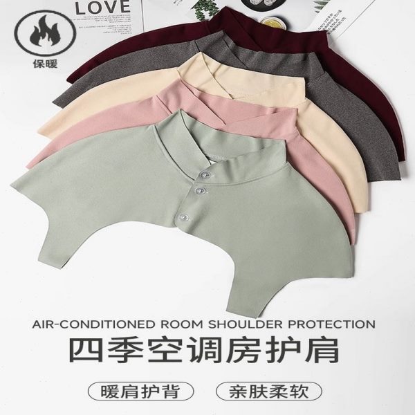 肩保暖睡觉女披肩空调房护肩小披肩护颈空调颈护肩颈椎坎肩夏天屋