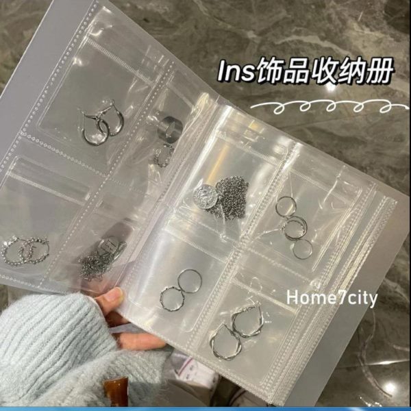 送女友收发夹氧密封袋册化本首饰礼物集品收纳发卡相册透明防防尘