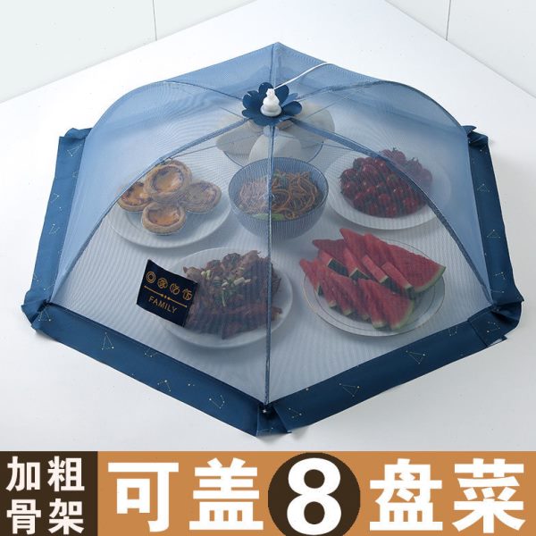 家用长方形加粗防虫网盖菜罩2025伞圆形折叠餐桌罩透气新款菜罩罩