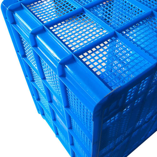 兰诗(LAUTEE)750网眼周转筐加厚加高M塑料周转储物箱长方形收纳