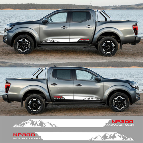 适用于日产Nissan NAVARA NP300侧裙车贴拉花 遮挡划痕改装贴纸