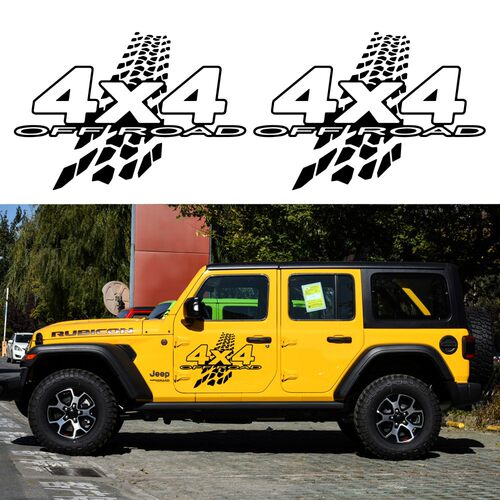 汽车贴纸拉花 4X4越野OFF ROAD贴花 皮卡车身装饰贴改装防水贴画