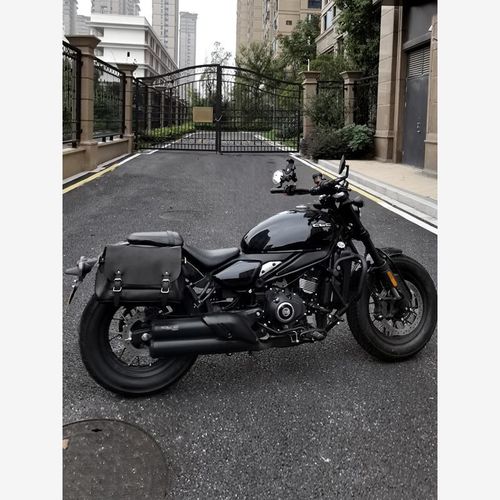 适用春风450CLC边包挂包摩托车改装件复古车载边V盖包工具包尾包