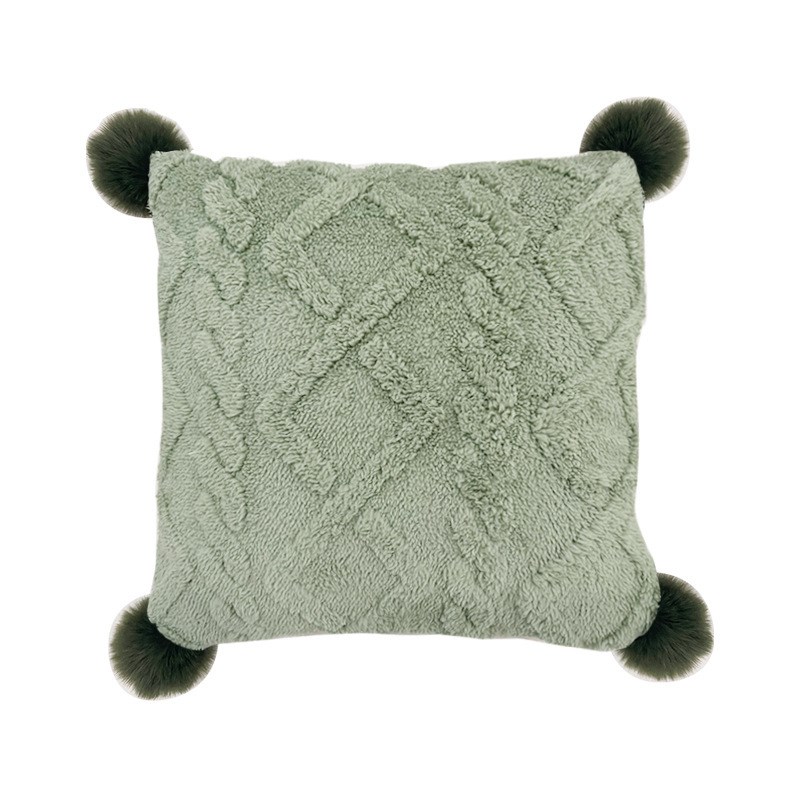 满座午睡靠加厚款绿塔芙绒抱枕被子两用L多功能二合一秋冬空调被