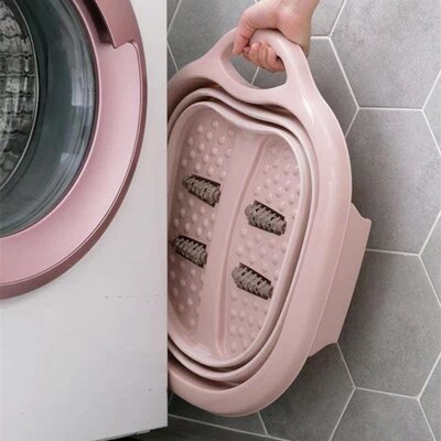 Foldable Footbath Sqpa Massage Bucket Foot Bath Basin Health