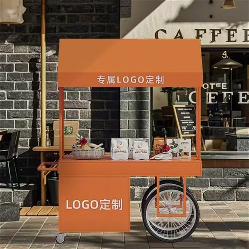 铁艺花车摆摊小推车户外促销售y卖车移动展示架多功能流动集市摊