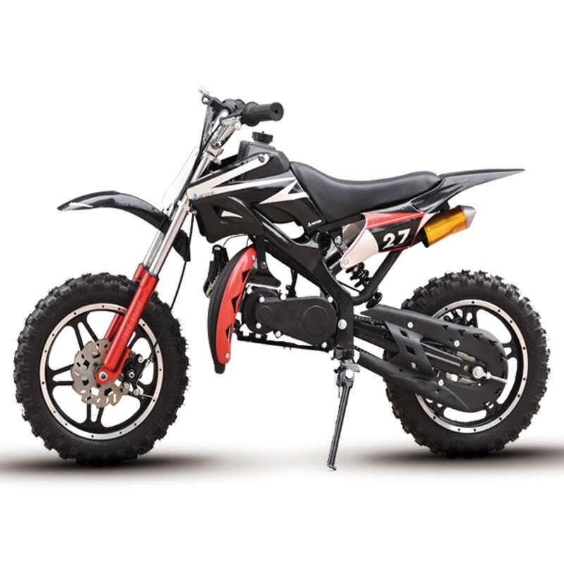 璐歌小型电动49kcc手拉启动混合油版迷你摩托车电动版家用越野车