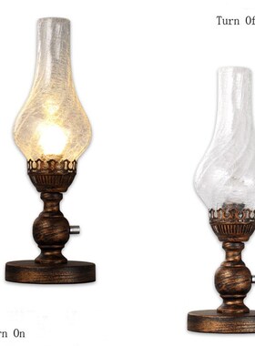 European Vintage Kerosene Table LampG for bedroom study,Fros