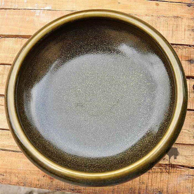 高档景盆镇陶瓷金鱼n缸茶叶德釉笔洗水仙乌龟缸铜钱草器中风国摆